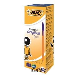 BIC ORANGE® ORIGINAL DŁUGOPIS NIEBIESKI PUDEŁKO 20 SZT.